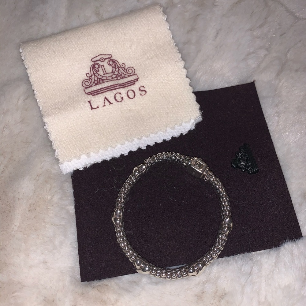 Lagos Signature Beaded X Bracelet